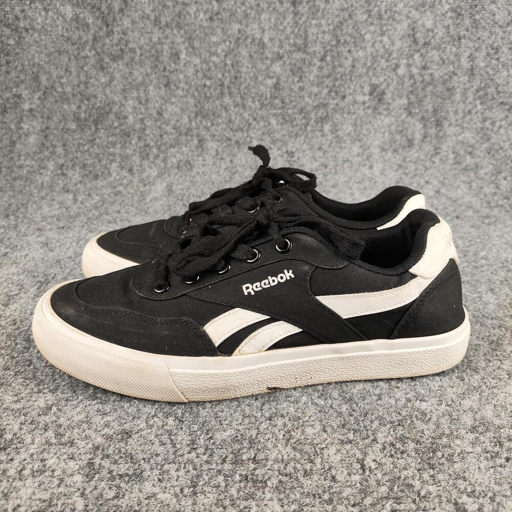 Reebok Shoes Womens Size 8.5 Black Canvas Low Top Casual Walking Sneakers